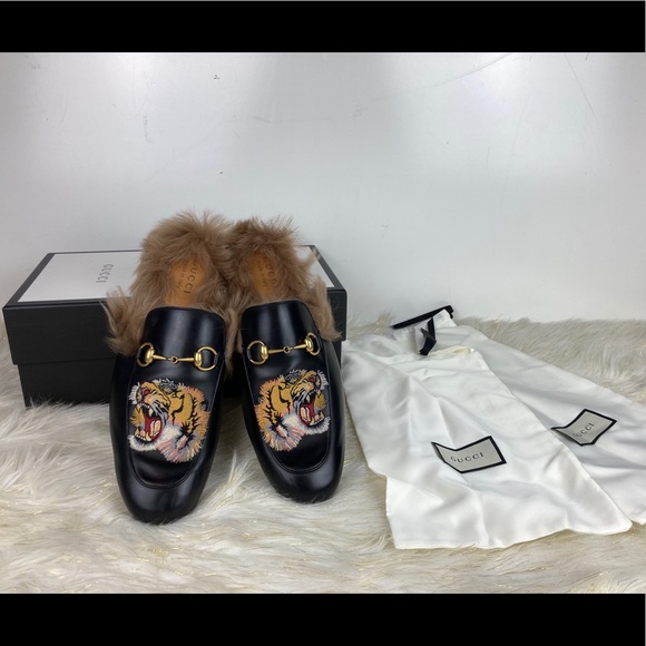 Gucci Other - Gucci Princetown Tiger Fur Loafers Men’s size 11.5